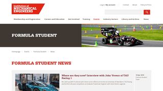 
                            7. Formula Student news - Institution of Mechanical Engineers