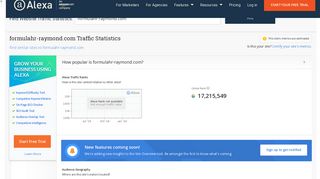 
                            10. Formulahr-raymond.com Traffic, Demographics and Competitors - Alexa