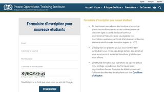 
                            5. Formulaire d'inscription pour nouveaux étudiants