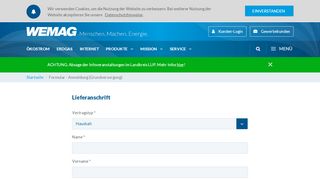 
                            7. Formular - Anmeldung (Grundversorgung) | www.wemag.com