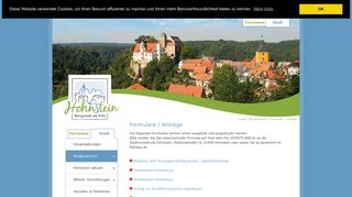 
                            2. Formulare / Anträge - Hohnstein - Burgstadt am Fels : Sächsische ...