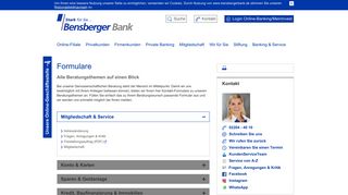 
                            12. Formulare - Bensberger Bank eG