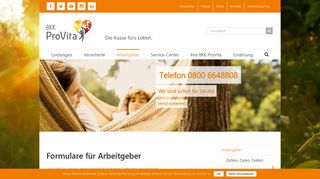 
                            9. Formulare für Arbeitgeber – BKK ProVita