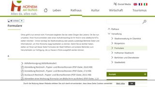 
                            5. Formulare | Hofheim am Taunus - Stadt Hofheim