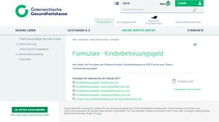 
                            13. Formulare - Kinderbetreuungsgeld - WGKK