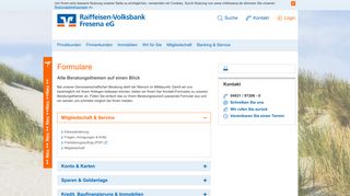 
                            10. Formulare - Raiffeisen-Volksbank Fresena eG