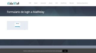 
                            9. Formulario de login a MailRelay - AdaWeb