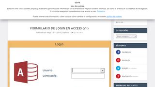 
                            4. Formulario de Login en Access (VII) | Witigos