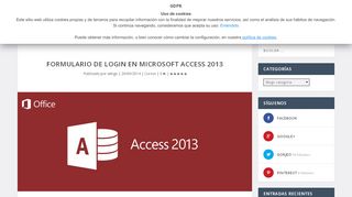 
                            3. Formulario de Login en Microsoft Access 2013 | Witigos