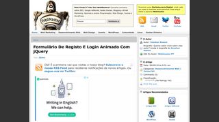 
                            10. Formulário De Registo E Login Animado Com jQuery | WebMaster.pt