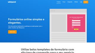 
                            10. Formulários online | Wishpond