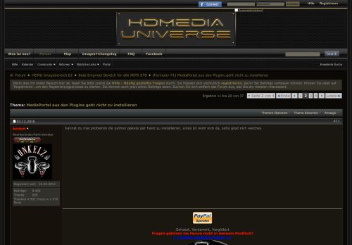 
                            13. [Formuler F1] MediaPortal aus den Plugins geht nicht zu ...