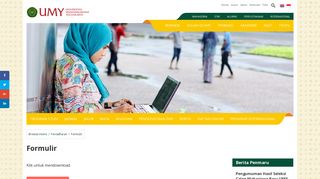 
                            11. Formulir | Universitas Muhammadiyah Yogyakarta