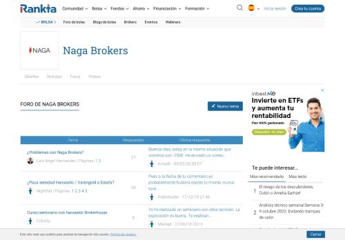 
                            5. Foro y opiniones de Hanseatic Brokerhouse - Rankia