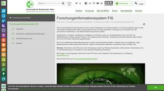 
                            2. Forschungsinformationssystem FIS::Forschungsservice::BOKU