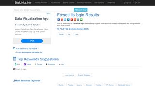 
                            6. Forseti ils login Results For Websites Listing - SiteLinks.Info