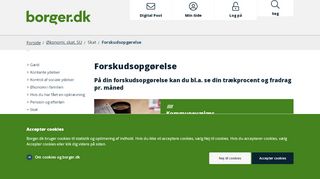 
                            7. Forskudsopgørelse - Borger.dk