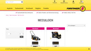 
                            7. Forstinger Onlineshop | MCCULLOCH | Österreichs Nr. 1 für mobile ...