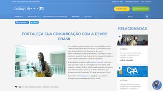 
                            12. Fortaleça sua comunicação com a DeVry Brasil | Faculdade DeVry ...