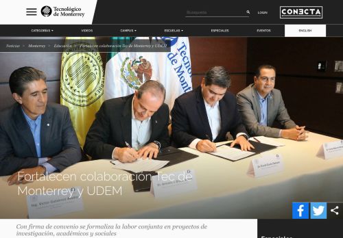 
                            11. Fortalecen colaboración Tec de Monterrey y UDEM | Tecnológico de ...