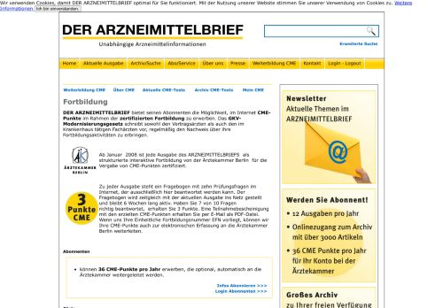 
                            5. Fortbildung - der arzneimittelbrief