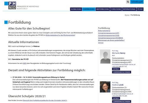 
                            6. Fortbildung | Pädagogische Hochschule Niederösterreich