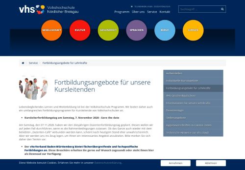 
                            10. Fortbildungsangebote für Lehrkräfte | vhs Nördlicher Breisgau