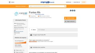 
                            7. Fortes Rh - O que fazemos e Trabalhe conosco | Empregos.com.br