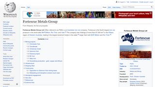 
                            7. Fortescue Metals Group - Wikipedia