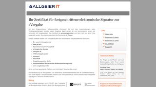 
                            2. fortgeschrittene elektronische Signatur - Willkommen bei Allgeier IT ...