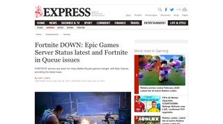 
                            7. Fortnite DOWN: Epic Games Server Status latest following PS4 ...