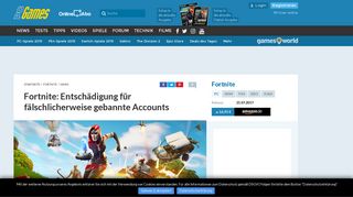 
                            5. Fortnite: Entschädigung für fälschlicherweise gebannte Accounts