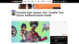 
                            8. Fortnite Epic Games 2FA | Enable Two Factor Authentication Guide