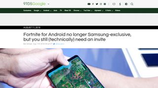 
                            12. Fortnite for Android no longer Samsung-exclusive, but you still ...