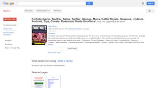 
                            6. Fortnite Game, Tracker, Skins, Twitter, Dances, Maps, Battle ...  - Google بکس کا نتیجہ