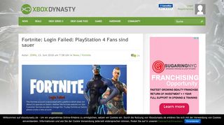 
                            12. Fortnite: Login Failed: PlayStation 4 Fans sind sauer - Xboxdynasty