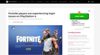 
                            13. Fortnite players are experiencing login issues on ...