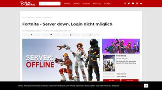 
                            9. Fortnite - Server down, Login nicht möglich - PlayNation