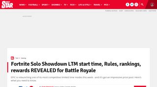 
                            12. Fortnite Solo Showdown LTM start time, Rules, rankings, rewards ...