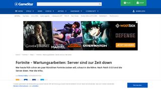
                            6. Fortnite - Wartungsarbeiten: Server sind zur Zeit down - GameStar