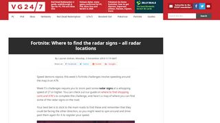 
                            10. Fortnite: Where to find the radar signs - all radar locations - VG247