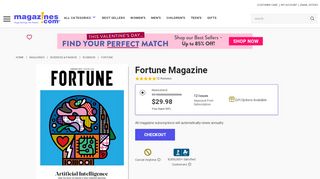 
                            6. Fortune Magazine Subscription Discount | Magazines.com