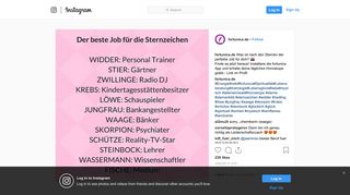 
                            11. fortunica on Instagram: “Was ist nach den Sternen der perfekte Job für ...