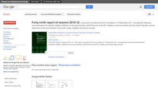 
                            12. Forty-ninth report of session 2010-12: documents considered by the ...