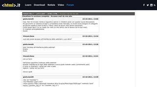 
                            4. Forum Accesso mail da mio sito | Archivio del forum HTML.it