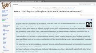 
                            13. Forum - Can't login to Mabinogi (or any of Nexon's websites for ...