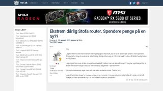 
                            13. Forum | Ekstrem dårlig Stofa router. Spendere penge på en ny ...