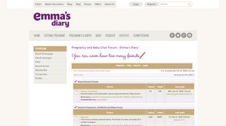 
                            2. Forum - Emma's Diary