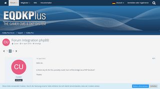 
                            13. Forum Integration phpBB - Seite 2 - EQdkp Plus - EQdkp Plus Forum