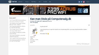 
                            12. Forum | Kan man Stole på Computersalg.dk | Hardware-TEST Portalen ...
